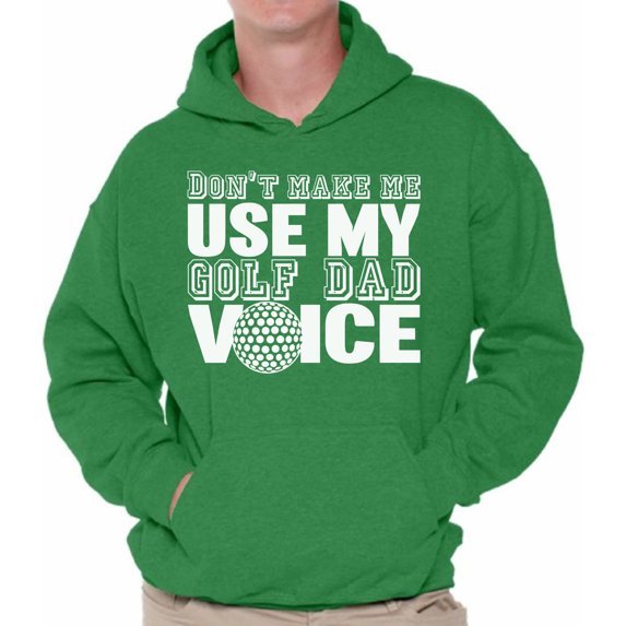Awkward Styles Men's Golf Dad Voice Funny Graphic Hoodie Tops Father's Day Gift Best Golfer Gift
