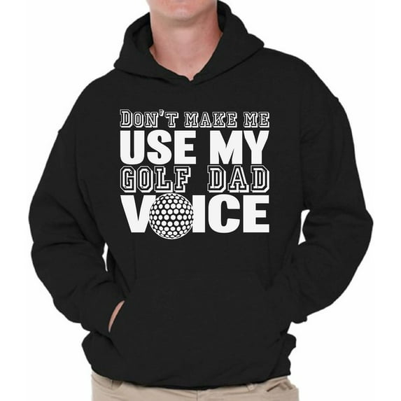 Awkward Styles Men's Golf Dad Voice Funny Graphic Hoodie Tops Father's Day Gift Best Golfer Gift