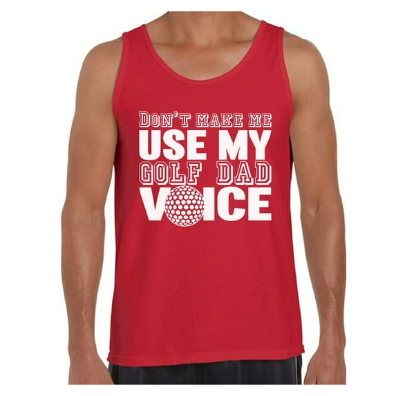 Awkward Styles Men's Golf Dad Voice Funny Graphic Tank Tops Father's Day Gift Best Golfer Gift