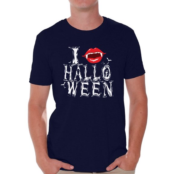 Awkward Styles Men's Halloween Graphic T-shirt Tops I Fangs Halloween Vampire Fangs