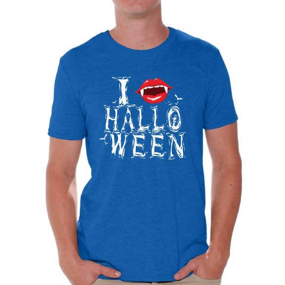 Awkward Styles Men's Halloween Graphic T-shirt Tops I Fangs Halloween Vampire Fangs