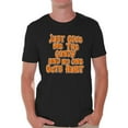 thumbnail image 1 of Awkward Styles Men's Halloween Graphic T-shirt Tops Just Give Me The Candy and No One Gets Hurt, 1 of 4