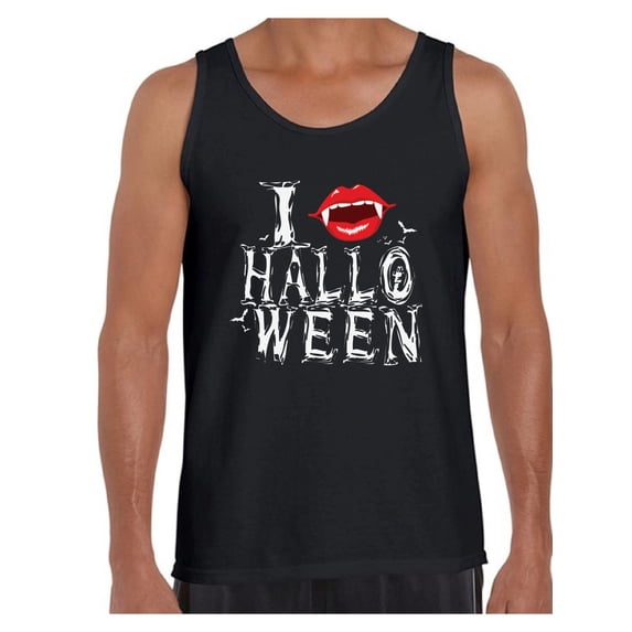 Awkward Styles Men's Halloween Graphic Tank Tops I Fangs Halloween Vampire Fangs
