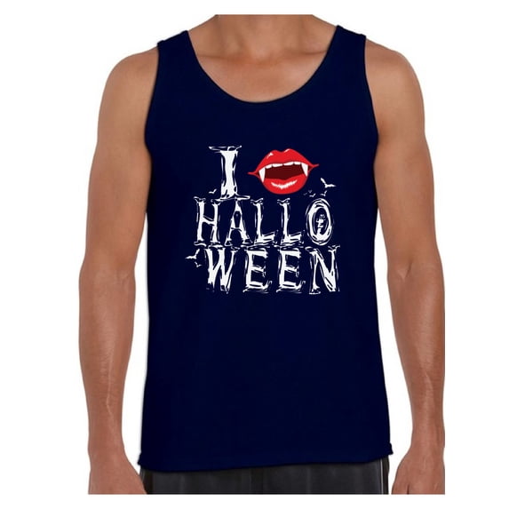 Awkward Styles Men's Halloween Graphic Tank Tops I Fangs Halloween Vampire Fangs