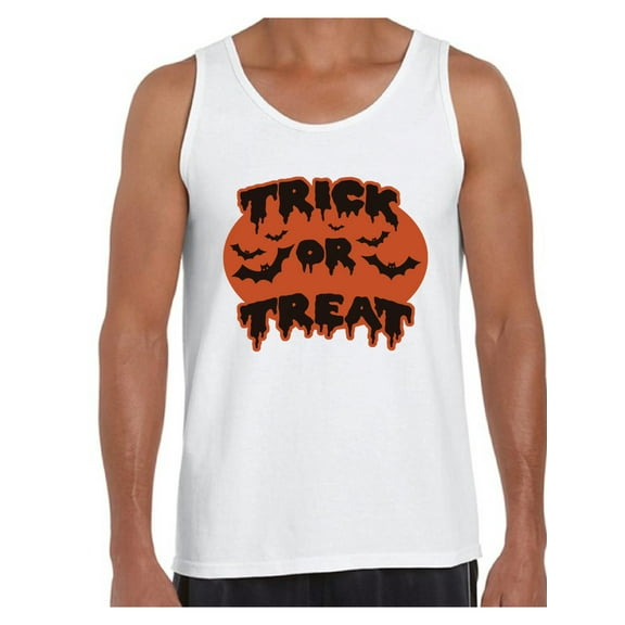 Awkward Styles Men's Halloween Graphic Tank Tops Trick or Treat Scary Bats