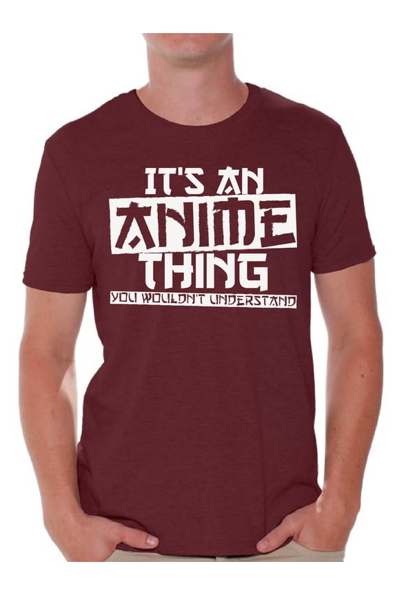 Men's Humor Shirts Mens Humor Graphic Tees Anime Thing Shirt Mens Novelty Sarcastic Funny T-shirts