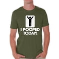 thumbnail image 1 of Awkward Styles Men's Humor Shirts Mens Humor Graphic Tees I Pooped Today Shirt Mens Novelty Sarcastic Funny T-shirts, 1 of 4