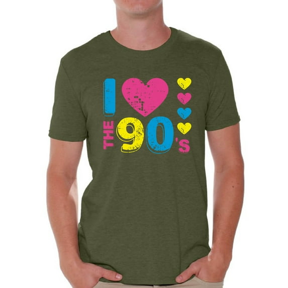 Awkward Styles Men's I Love the 90's T shirts Tops for 90s Fans 90s Costumes 90s Vintage T Shirt 90s Outfit for Him 90s Party Tee Shirt Retro 90s Accessories 90s Rock T Shirt Tops