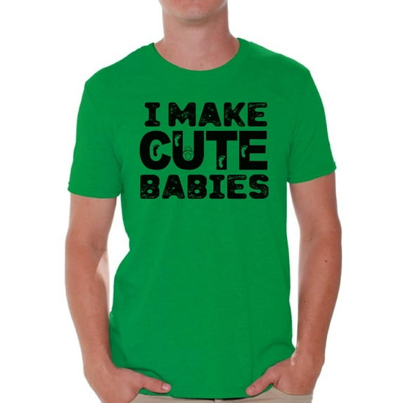 Awkward Styles Men's I Make Cute Babies Cool Dad`s Graphic T-shirt Tops Father's Day Gift