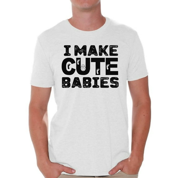 Awkward Styles Men's I Make Cute Babies Cool Dad`s Graphic T-shirt Tops Father's Day Gift