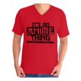 thumbnail image 1 of Awkward Styles Men's It's An Anime Thing You Wouldn't Understand Graphic V-neck T-shirt Tops, 1 of 4