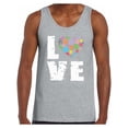 thumbnail image 1 of Awkward Styles Men's Love Puzzles Autism Awareness Graphic Tank Tops Autistic Support, 1 of 4