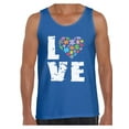 thumbnail image 1 of Awkward Styles Men's Love Puzzles Autism Awareness Graphic Tank Tops Autistic Support, 1 of 4