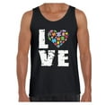 thumbnail image 1 of Awkward Styles Men's Love Puzzles Autism Awareness Graphic Tank Tops Autistic Support, 1 of 4