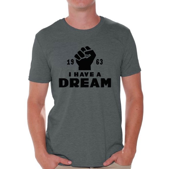 Awkward Styles Men's Martin Luther King Graphic T-shirt Tops I Have a Dream Shirt 1963