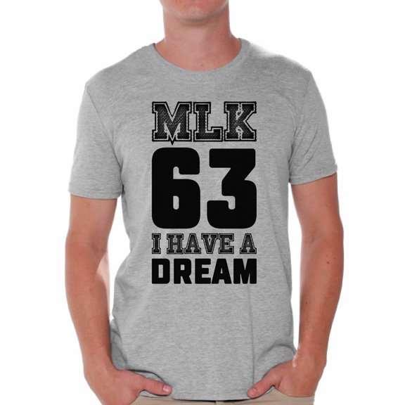 Awkward Styles Men's Martin Luther King Graphic T-shirt Tops I Have a Dream Shirt Black