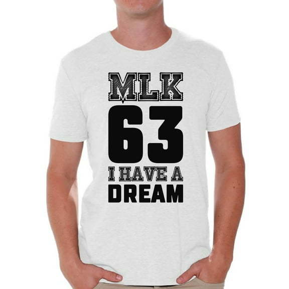Awkward Styles Men's Martin Luther King Graphic T-shirt Tops I Have a Dream Shirt Black