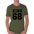 thumbnail image 1 of Awkward Styles Men's Martin Luther King Graphic T-shirt Tops King 1968 Shirt, 1 of 4