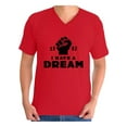 thumbnail image 1 of Awkward Styles Men's Martin Luther King Graphic V-neck T-shirt Tops I Have a Dream Shirt 1963, 1 of 4