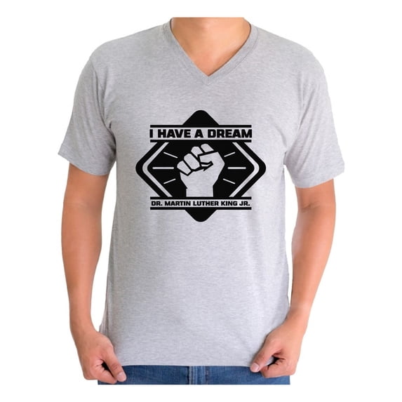 Awkward Styles Men's Martin Luther King Graphic V-neck T-shirt Tops Resist Shirt