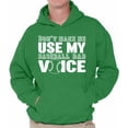 thumbnail image 1 of Awkward Styles Men's My Baseball Dad Voice Funny Sport Father`s Graphic Hoodie Tops White Baseball Dad, 1 of 4