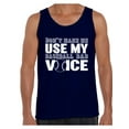 thumbnail image 1 of Awkward Styles Men's My Baseball Dad Voice Funny Sport Father`s Graphic Tank Tops White Baseball Dad, 1 of 4