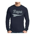 thumbnail image 1 of Awkward Styles Men's Papa Graphic Long Sleeve T-shirt Tops Vintage Father`s Day Gift Best Dad Ever Papa Gift, 1 of 4