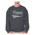 thumbnail image 1 of Awkward Styles Men's Papa Graphic Sweatshirt Tops Vintage Father`s Day Gift Best Dad Ever Papa Gift, 1 of 4