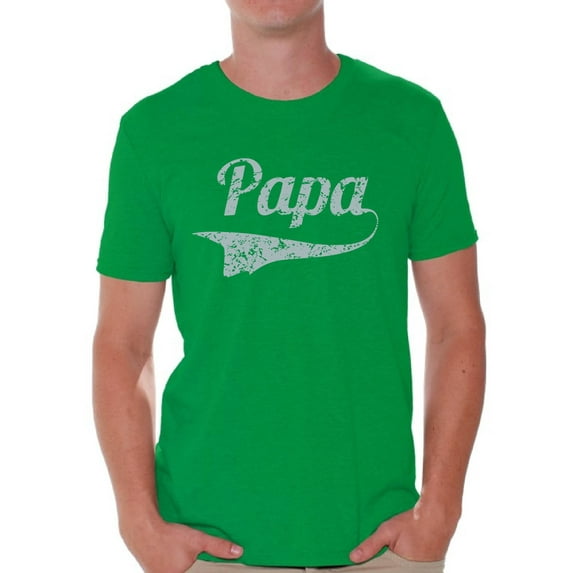 Awkward Styles Men's Papa Graphic T-shirt Tops Vintage Father`s Day Gift Best Dad Ever Papa Gift