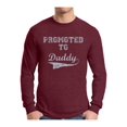 thumbnail image 1 of Awkward Styles Men's Promoted to Daddy Cute Graphic Long Sleeve T-shirt Tops New Dad Father's Day Gift Father To Be, 1 of 4