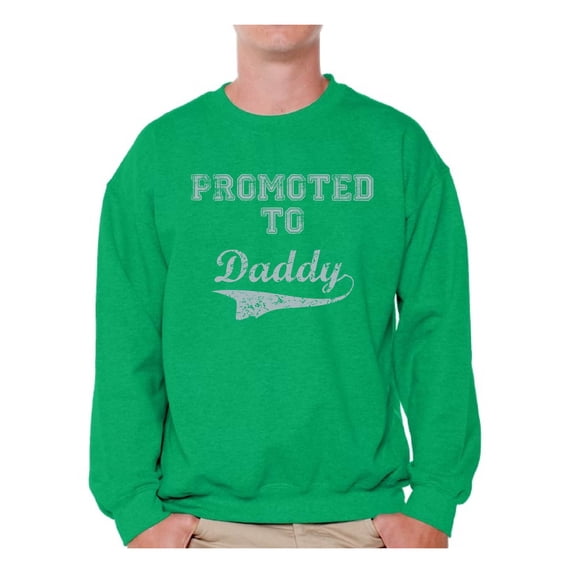 Awkward Styles Men's Promoted to Daddy Cute Graphic Sweatshirt Tops New Dad Father's Day Gift Father To Be
