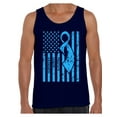 thumbnail image 1 of Awkward Styles Men's Prostate Cancer Awareness Graphic Tank Tops Light Blue Ribbon, 1 of 4