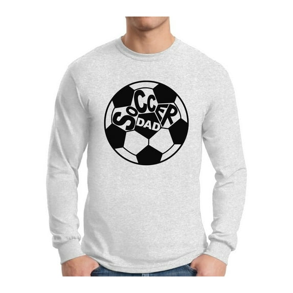 Awkward Styles Men's Soccer Dad Graphic Long Sleeve T-shirt Tops Father's Day Gift Idea Soccer Day Sports Dad