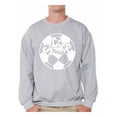 thumbnail image 1 of Awkward Styles Men's Soccer Dad Graphic Sweatshirt Tops White Sport Lover Gift Father's Day Gift for Dad, 1 of 4