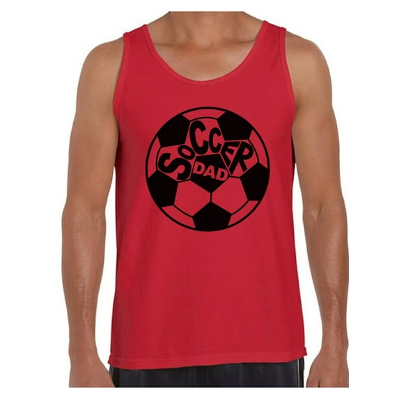 Awkward Styles Men's Soccer Dad Graphic Tank Tops Father's Day Gift Idea Soccer Day Sports Dad