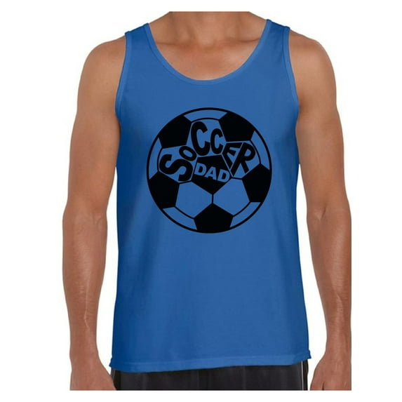 Awkward Styles Men's Soccer Dad Graphic Tank Tops Father's Day Gift Idea Soccer Day Sports Dad