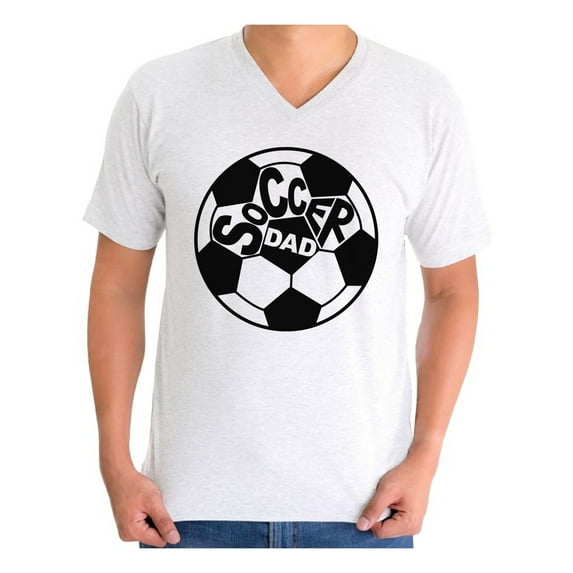 Awkward Styles Men's Soccer Dad Graphic V-neck T-shirt Tops Father's Day Gift Idea Soccer Day Sports Dad