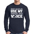 thumbnail image 1 of Awkward Styles Men's Soccer Dad Voice Graphic Long Sleeve T-shirt Tops Sport Dad Gift Father's Day, 1 of 4