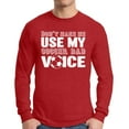 thumbnail image 1 of Awkward Styles Men's Soccer Dad Voice Graphic Long Sleeve T-shirt Tops Sport Dad Gift Father's Day, 1 of 4