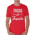 thumbnail image 1 of Awkward Styles Men's Tacos & Tequila Graphic T-shirt Tops Taco Mexican Drinking Party Gift, 1 of 4