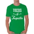 thumbnail image 1 of Awkward Styles Men's Tacos & Tequila Graphic T-shirt Tops Taco Mexican Drinking Party Gift, 1 of 4