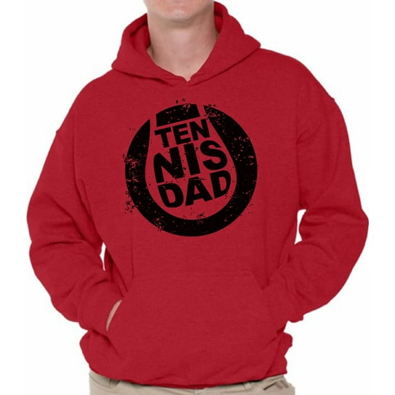 Awkward Styles Men's Tennis Dad Graphic Hoodie Tops Black Tennis Sport Lover Father's Day Gift for Dad
