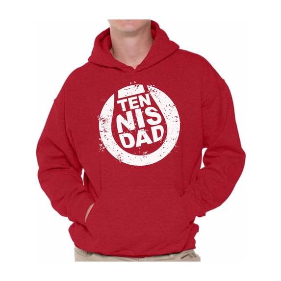 Awkward Styles Men's Tennis Dad Graphic Hoodie Tops Vintage Tennis Player Sport Dad Father`s Day Gift