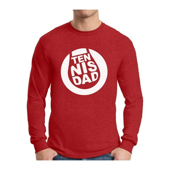 Awkward Styles Men's Tennis Dad Graphic Long Sleeve T-shirt Tops Father`s Day Gift Daddy Tennis Player Gift