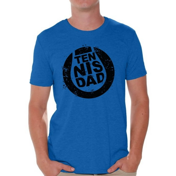 Awkward Styles Men's Tennis Dad Graphic T-shirt Tops Black Tennis Sport Lover Father's Day Gift for Dad