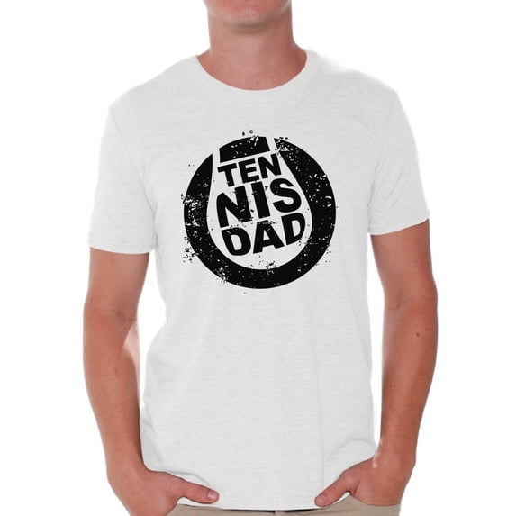 Awkward Styles Men's Tennis Dad Graphic T-shirt Tops Black Tennis Sport Lover Father's Day Gift for Dad
