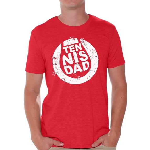 Awkward Styles Men's Tennis Dad Graphic T-shirt Tops Vintage Tennis Player Sport Dad Father`s Day Gift