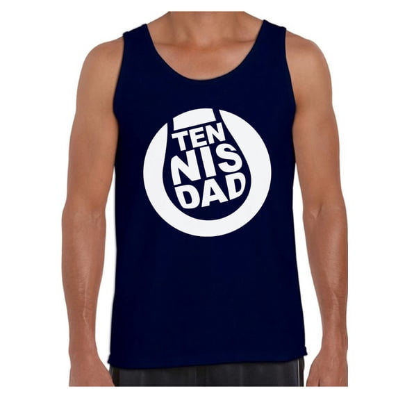 Awkward Styles Men's Tennis Dad Graphic Tank Tops Father`s Day Gift Daddy Tennis Player Gift