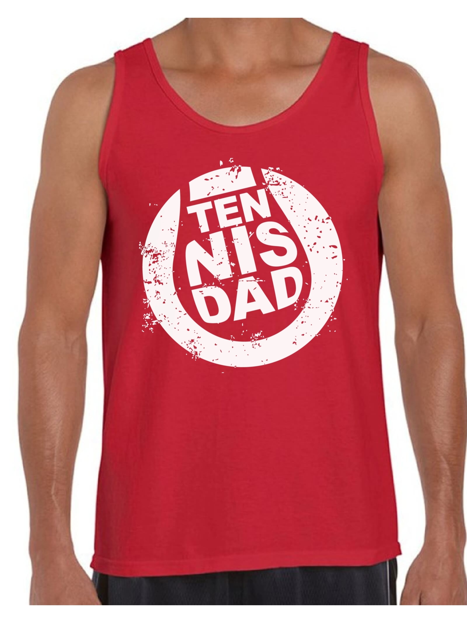Awkward Styles Men's Tennis Dad Graphic Tank Tops Vintage Tennis Player Sport Dad Father`s Day Gift - image 1 of 4