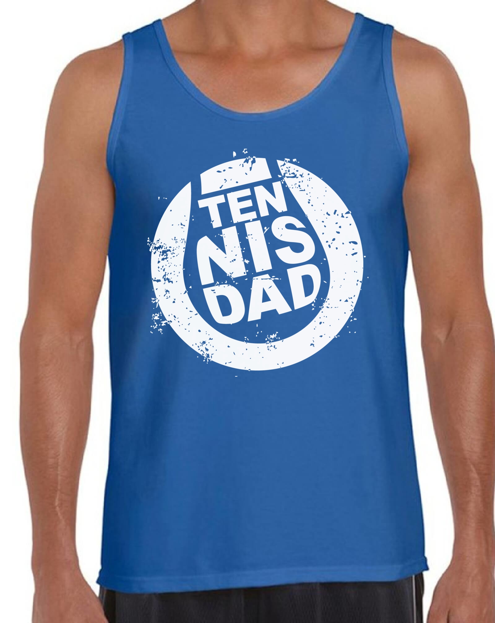 Awkward Styles Men's Tennis Dad Graphic Tank Tops Vintage Tennis Player Sport Dad Father`s Day Gift - image 1 of 4
